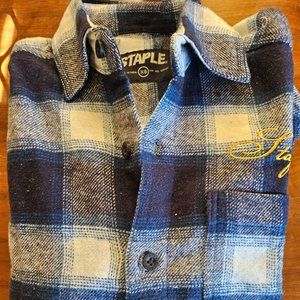 Staple Pigeon Plaid Button Up Shirt